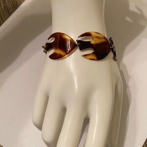 Fish Design Bracelet Vintage Lucite